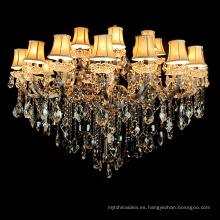 China Living Room Art Lights Lámparas de iluminación de vestíbulos interiores Lustre Huge Modern Crystal Chandelier LT-8554